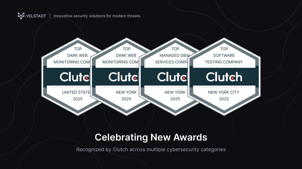 Velstadt Earns Four Clutch 2025 Awards, Led by #2 Dark Web Monitoring Rank in New York